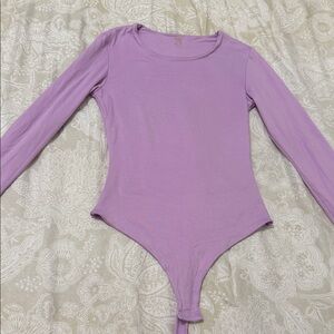 Elegant Lavender Long Sleeve Bodysuit